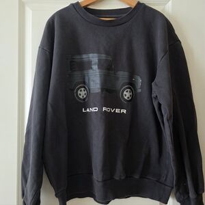 Land Rover Pacsun Crewneck Sweatshirt Mens M Dark Gray Casual Skater Streetwear